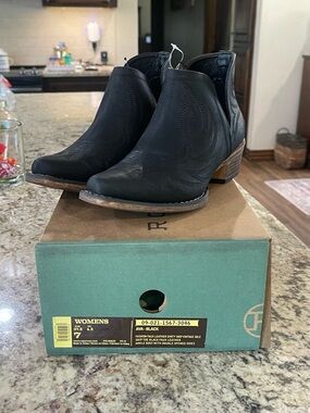 Roper Black Western-Inspired Ankle Booties